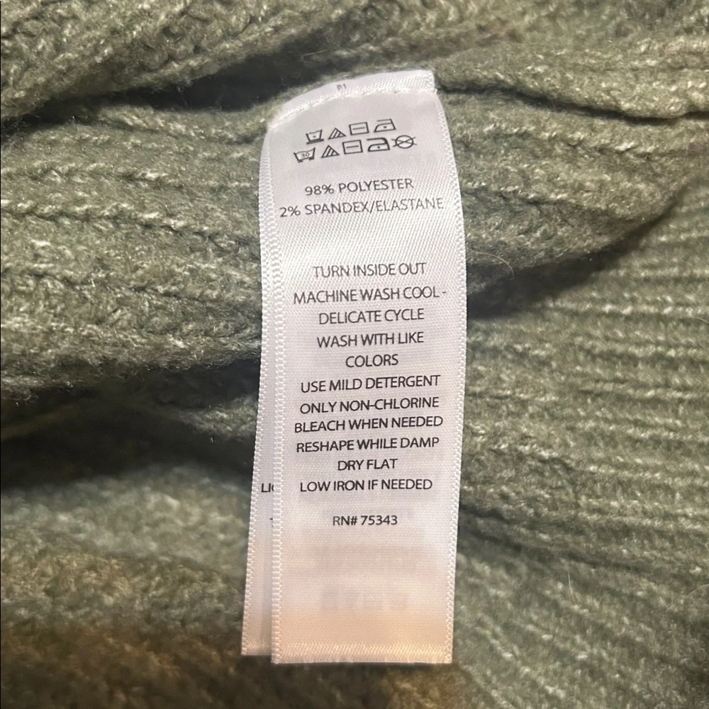 Happily Grey Green Turtleneck Sweater